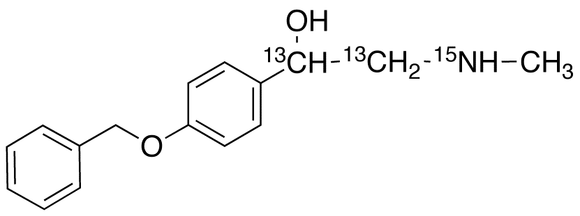 2-Methylamino-1-(4’-benzyloxyphenyl)phenyl)ethanol-13C2,15N