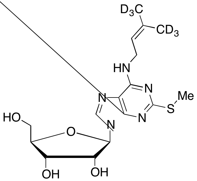 2-Methylthio-N6-isopentenyladenosine-d6