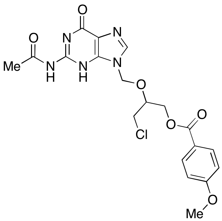 2’-Monodehydroxy-2’-chloro Ganciclovir-N-acetylmono-O-p-methoxybenzoate