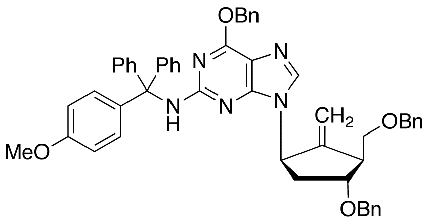 2-N-[(4-Methoxyphenyl)-diphenylmethyl]-4,6’-O-dibenzyl ent-Entecavir