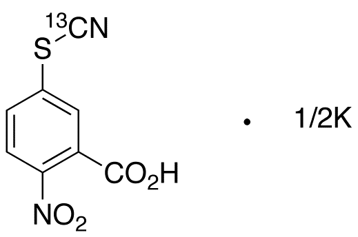 2-Nitro-5-(thiocyanato-13C)benzoic Acid Potassium Salt