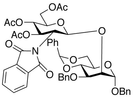 2-O-(2-Deoxy-2-N-phthalimido-3,4,6-tri-O-acetyl-β-D-glucopyranosyl)-3-O-benzyl-4,6-O-benzylidene-α-D-mannose