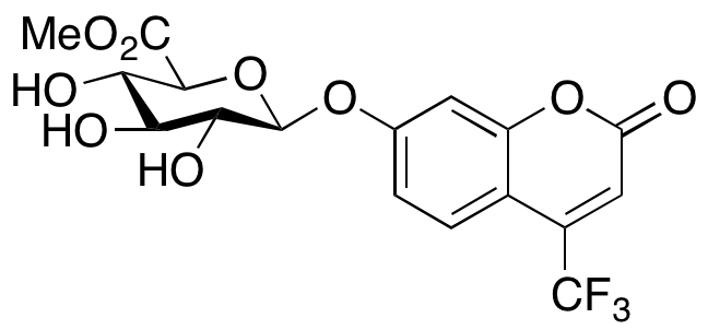 2-Oxo-4-(trifluoromethyl)-2H-1-benzopyran-7-yl β-D-Glucopyranosiduronic Acid Methyl Ester