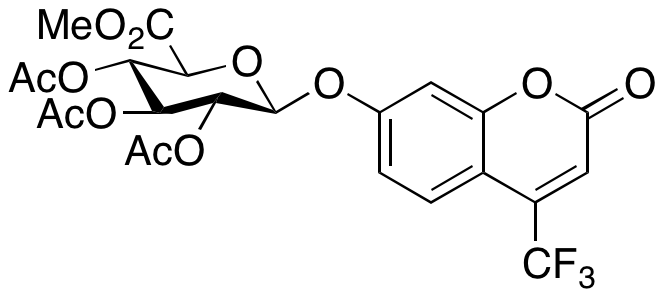 2-Oxo-4-(trifluoromethyl)-2H-1-benzopyran-7-yl β-D-Glucopyranosiduronic Acid Methyl Ester Triacetate