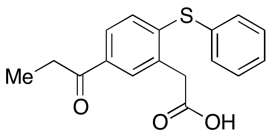 2-Phenylthio-5-propionylphenylacetic Acid