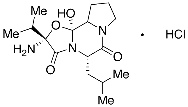 2β-Amino-9,10,10aα,10b-tetrahydro-10bβ-hydroxy-5β-isobutyl-2-isopropyl-8H-Oxazolo[3,2-a]pyrrolo[2,1-c]pyrazine-3,6(2H,5H)-dione Hydrochloride Salt