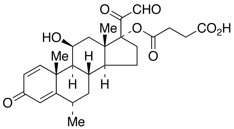 21-Dehydro-6α-methyl Prednisolone 17-Hemisuccinate