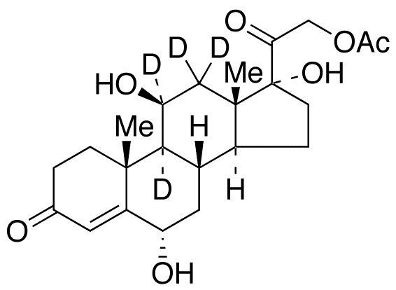 21-O-Acetyl 6α-Hydroxy Cortisol-d4