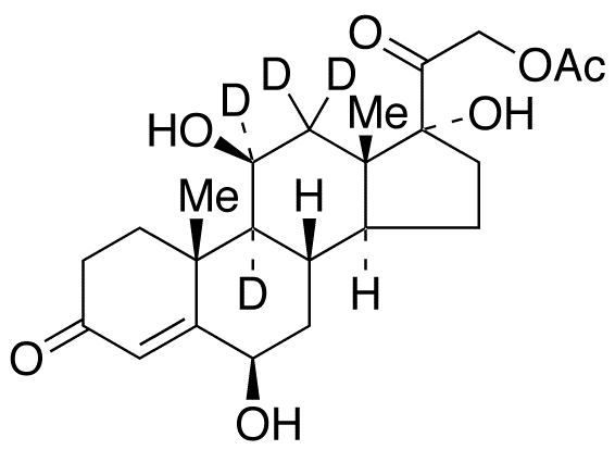 21-O-Acetyl 6β-Hydroxy Cortisol-d4