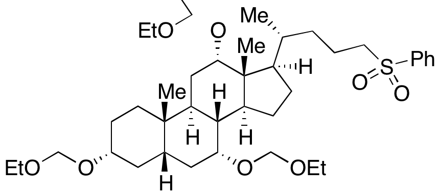 24-Phenylsulfonyl-5β-Cholane-3α,7α,12α-triol 3,7,12-Triethoxymethyl Ether