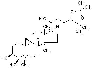 (24S)-Cycloartane-3,24,25-triol 24,25-acetonide