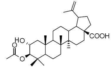 2alpha-Hydroxy-3beta-acetyloxy-betulic acid