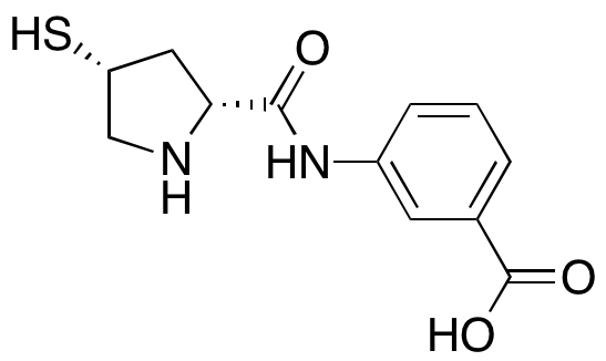 3-[[[(2R,4R)-4-Mercapto-2-pyrrolidinyl]carbonyl]amino]benzoic Acid