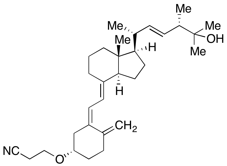 3-[[(1S,3Z)-4-Methylene-3-[(2E)-2-[(1R,3aS,7aR)-octahydro-1-[(1R,3E,4S)-5-hydroxy-1,4,5-trimethyl-2-hexen-1-yl]-7a-methyl-4H-inden-4-ylidene]ethylidene]cyclohexyl]oxy]propanenitrile