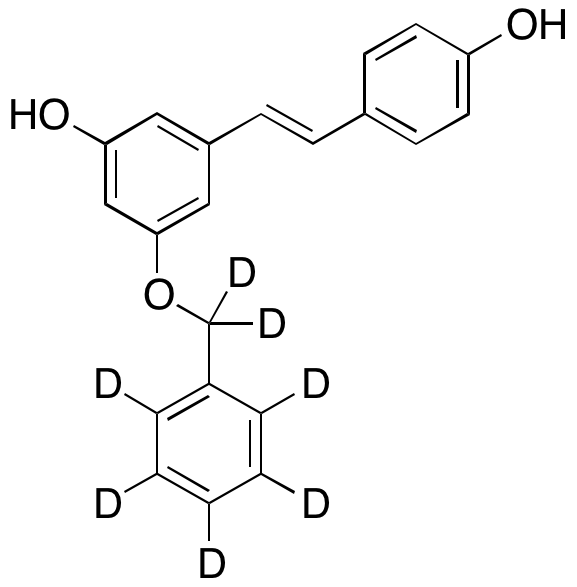 3-[(1E)-2-(4-Hydroxyphenyl)ethenyl]-5-(phenylmethoxy)-phenol-d7