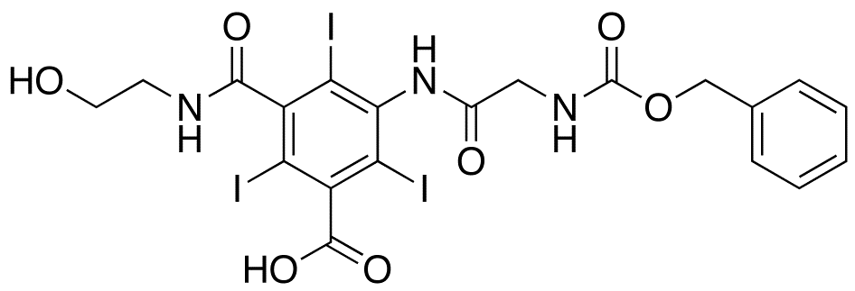 3-[(2-(Benzyloxycarbonyl)aminoacetyl)amino]-5-[[(2-hydroxyethyl)amino]carbonyl]-2,4,6-triiodo-benzoic Acid