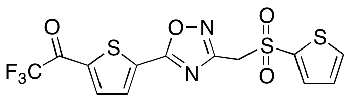 3-[(2-Thienylsulfonyl)methyl]-5-[5-trifluoroacetyl-thien-2-yl]-1,2,4-oxadiazole