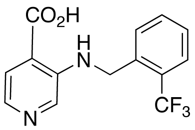 3-((2-Trifluoromethyl)benzyl)amino)isonicotinic Acid