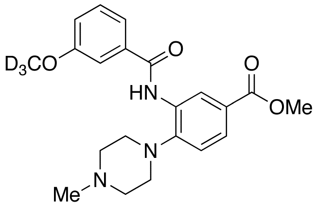 3-[(3-Methoxybenzoyl)amino]-4-(4-methyl-1-piperazinyl)benzoic Acid Methyl Ester-d3