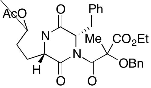 3-((3S,8aS)-6-Acetoxy-3-benzyl-1,4-dioxohexahydropyrrolo[1,2-a]pyrazin-2(1H)-yl)-2-(benzyloxy)-2-methyl-3-oxopropanoic Acid Ethyl Ester