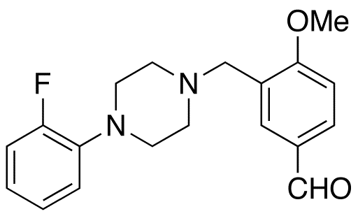 3-[[4-(2-Fluorophenyl)-1-piperazinyl]methyl]-4-methoxy-benzaldehyde