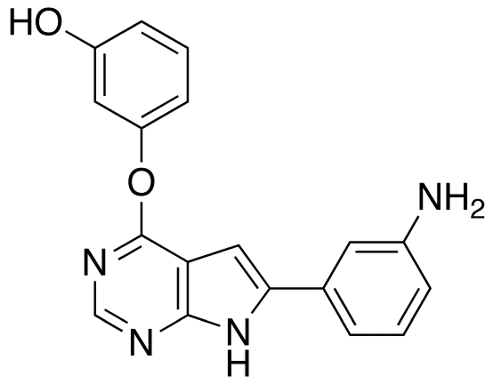 3-[[6-(3-Aminophenyl)-7H-pyrrolo[2,3-d]pyrimidin-4-yl]oxy]phenol