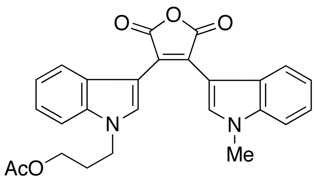 3-[1-[3-(Hydroxy)propyl]-1H-indol-3-yl]-4-(1-methyl-1H-indol-3-yl)-2,5-furandione Acetate