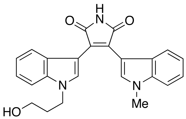 3-[1-(3-Hydroxypropyl)-1H-indol-3-yl]-4-(1-methyl-1H-indol-3-yl)-1H-pyrrole-2,5-dione