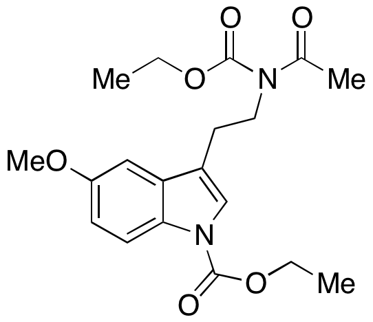 3-(2-(N-(Ethoxycarbonyl)acetamido)ethyl)-5-methoxy-1H-indole-1-carboxylic Acid Ethyl Ester