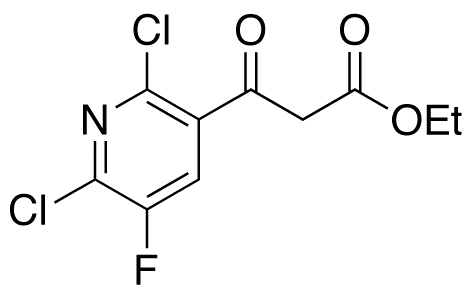 3-(2,6-Dichloro-5-fluoropyridin-3-yl)-3-oxopropanoic Acid Ethyl Ester