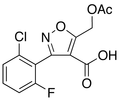 3-(2-Chloro-6-fluorophenyl)-5-(acetyloxymethyl)-4-isoxazolyl]carboxylic Acid