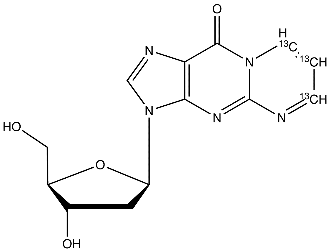 3-(2-Deoxy-β-D-erythro-pentofuranosyl)pyrimido[1,2-a]purin-10(3H)-one-13C3