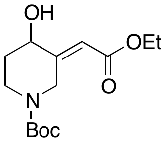 3-(2-Ethoxy-2-oxoethylidene)-4-hydroxypiperidine-1-carboxylic Acid tert-Butyl Ester