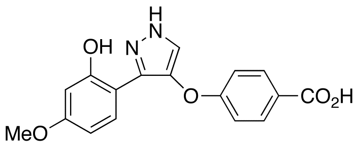 3-(2-Hydroxy-4-methoxyphenyl)-4-(4-carboxyphenoxy)-1H-pyrazole