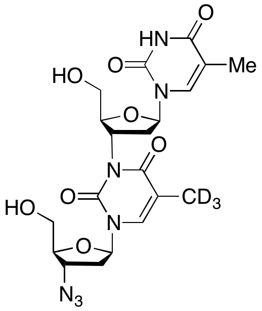 3’-[3-(3-Azido-2,3-dideoxy-β-D-erythro-pentofuranosyl)-3,6-dihydro-5-methyl-2,6-dioxo-1(2H)-pyrimidinyl]-3’-deoxy-thymidine-d3