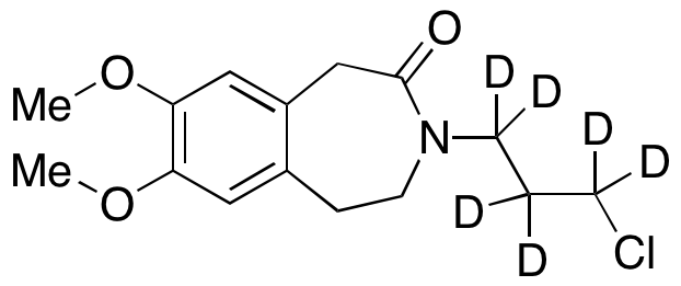 3-(3-Chloropropyl)-1,3,4,5-tetrahydro-7,8-dimethoxy-2H-3-benzazepin-2-one-d6