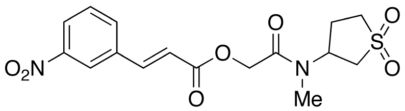 3-(3-Nitrophenyl)-2-propenoic Acid 2-[Methyl(tetrahydro-1,1-dioxido-3-thienyl)amino]-2-oxoethyl Ester