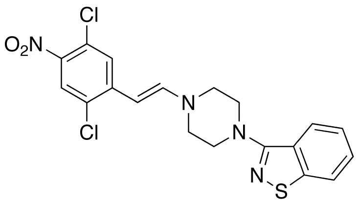 3-[4-[2-(2,5-Dichloro-4-nitrophenyl)ethenyl]-1-piperazinyl]-1,2-benzisothiazole