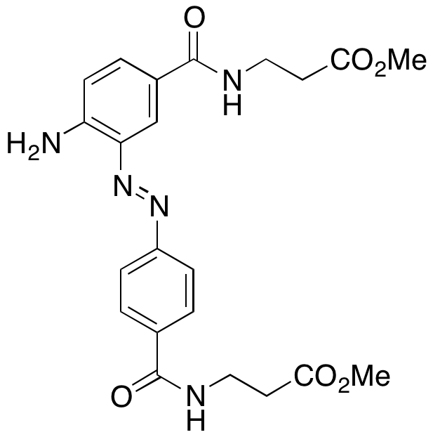 3-(4-Amino-3-((4-((3-methoxy-3-oxopropyl)carbamoyl)phenyl)diazenyl)benzamido)propanoic Acid Methyl Ester