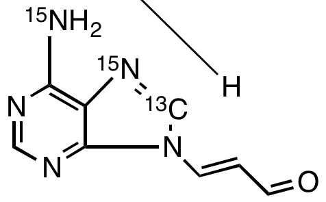 3-(6-Amino-9H-purin-9-yl)-2-propenal-13C, 15N2