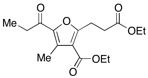 3-(Ethoxycarbonyl)-4-methyl-5-(1-oxopropyl)-2-furanpropanoic Acid Ethyl Ester