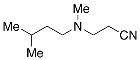 3-[Methyl(3-methylbutyl)amino]propanenitrile