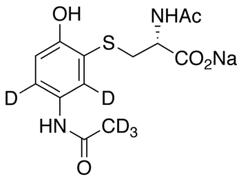 3-[N-Acetyl-L-cystein-S-yl] Acetaminophen-d5 Sodium Salt (Major)