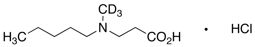 3-(N-Methyl-N-pentyl-amino)propionic Acid-d3 Hydrochloride