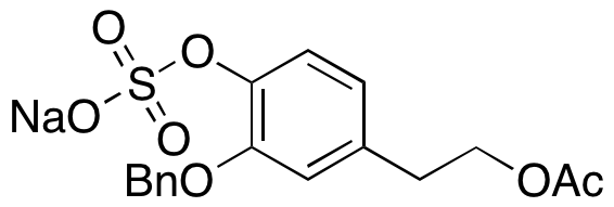 3-(Phenylmethoxy)-4-(sulfooxy)benzeneethanol 1-Acetate Sodium Salt