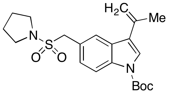 3-(Prop-1-en-2-yl)-5-((pyrrolidin-1-ylsulfonyl)methyl)-1H-indole-1-carboxylic Acid tert-Butyl Ester