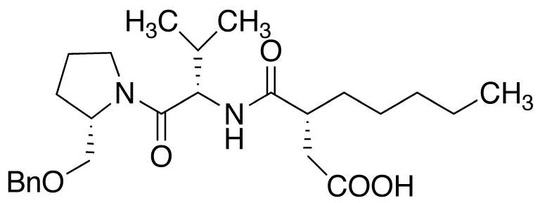 3-(R)-[1-(2-(S)-Benzyloxymethyl-pyrrolidine-1-carbonyl)-2-(S)-methyl-propylcarbamoyl)-octanoic Acid