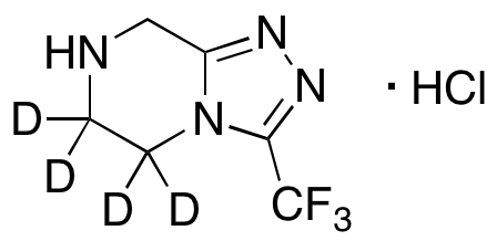 3-(Trifluoromethyl)-5,6,7,8-tetrahydro-[1,2,4]triazolo[4,3-a]pyrazine-d4 Hydrochloride