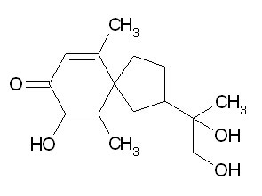 3,11,12-Trihydroxyspirovetiv-1(10)-en-2-one