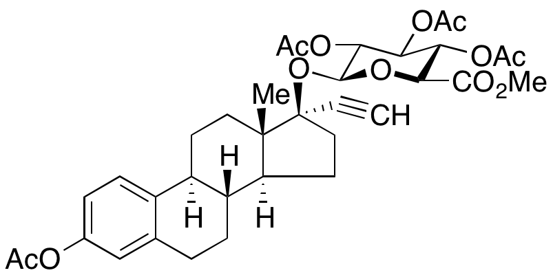 3,2’,3’,4’-Tetraacetyl Ethynyl Estradiol 17-β-D-Glucuronide Methyl Ester